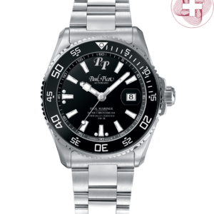 Paul Picot Newton COSC Black Dial Automatic Chronometer 300m Steel Watch Ref. P4354.SG.CN.4000.3614