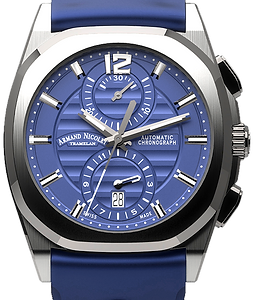 Armand Nicolet Chronograph Ref. A668AAA-BU-GG4710U Swiss Automatic Chronograph – 41 mm