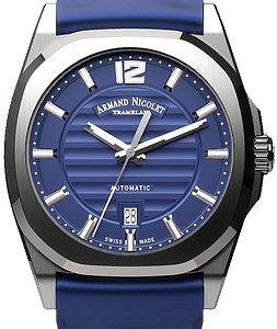 Armand Nicolet J09 Ref. A660AAA-BU-GG4710U Swiss Automatic Watch – 41 mm