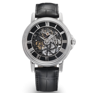 Claude Meylan l'Abbaye Skeleton 42 mm automatic watch - Black