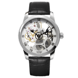 CLAUDE MEYLAN "LAC" HAND WIND SKELETON 42 MM WATCH