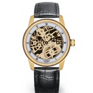 Claude Meylan "Lac" hand wind skeleton 42 MM watch