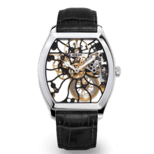 CLAUDE MEYLAN "TORTUE" HAND WIND SKELETON 40 MM WATCH