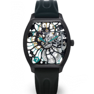 CLAUDE MEYLAN "TORTUE" HAND WIND SKELETON 40 MM WATCH