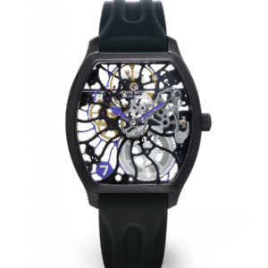 CLAUDE MEYLAN "TORTUE" HAND WIND SKELETON 40 MM WATCH