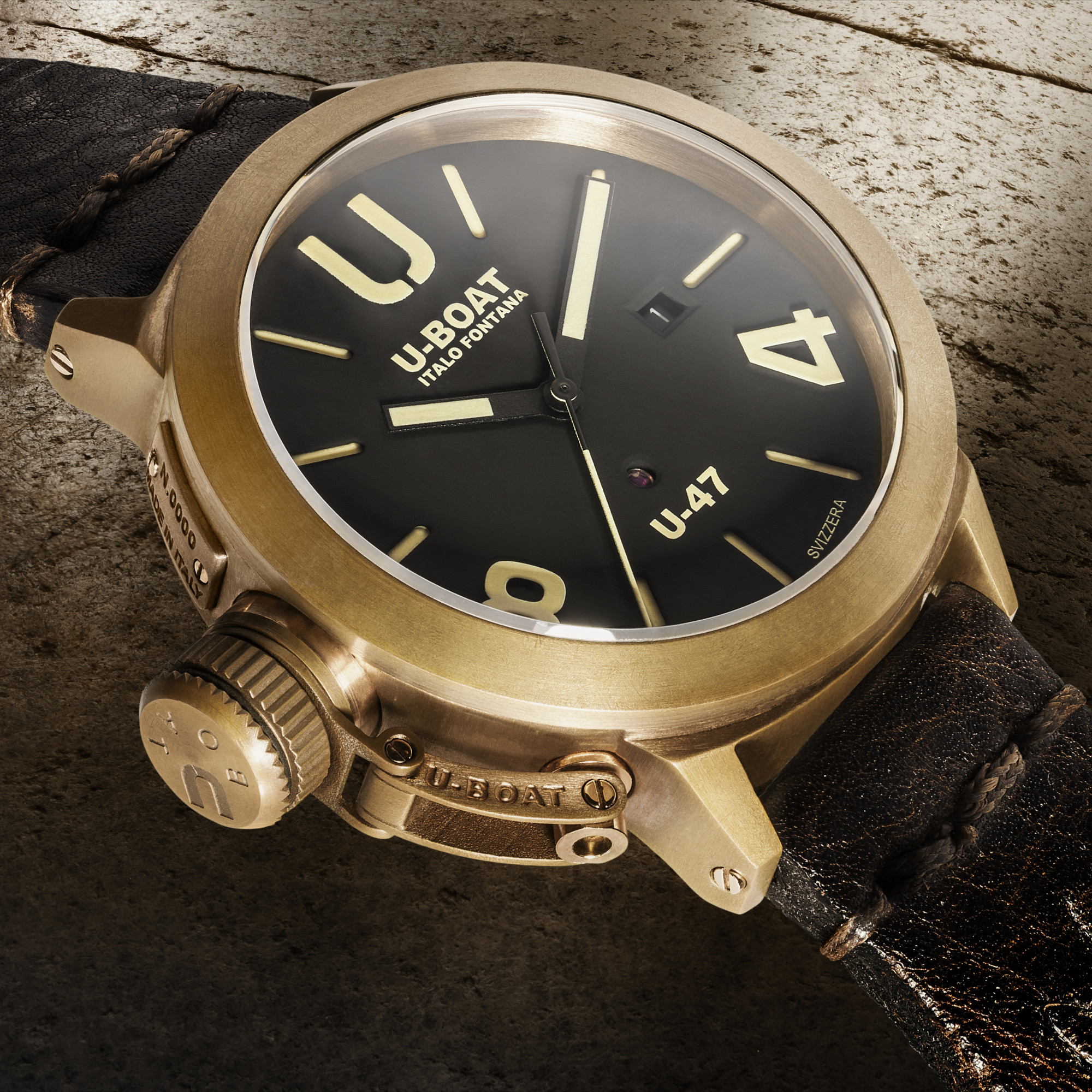 U-Boat Classico U-47 Bronze 47MM – Italian Military Style Swiss Watch - Image 3