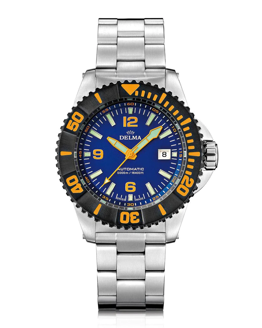 Delma Blue Shark Iv 5000 M. Automatic Diving Watch