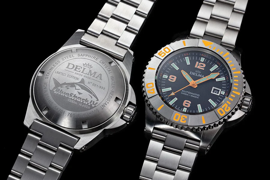 DELMA Blue Shark IV 41701.760.6.034 | Swiss Professional Dive Watch - Image 3