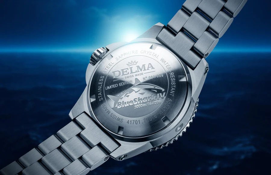 Delma Blue Shark Iv 5000 M. Automatic Diving Watch - Image 2