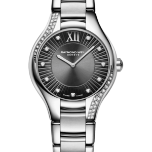 Raymond Weil Noemia Ladies Quartz Grey Dial 47 Diamonds Watch, 32mm