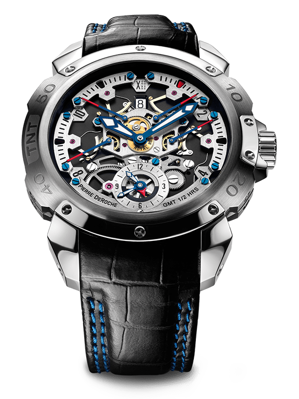 Pierre Deroche Tnt Royal Retro Gmt 47,5 Mm