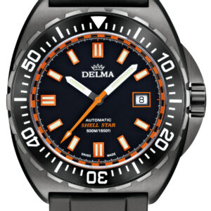 Delma Shell Star Black Tag Automatic Diver Watch