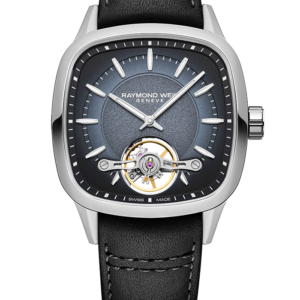 Raymond Weil Freelancer Calibre RW1212 Men?s Automatic Black Leather Strap Watch, 40 x 40 mm