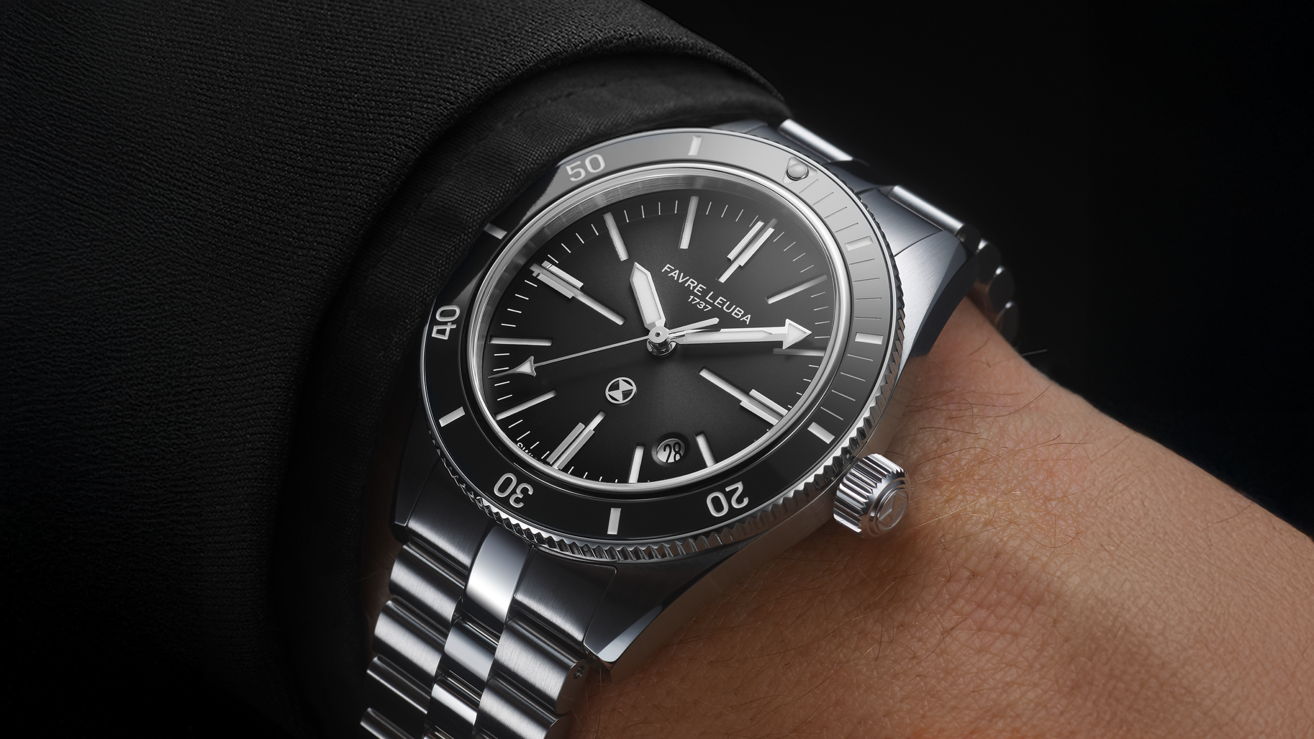 Favre-Leuba 1737 Deep Raider Renaissance 40 mm Swiss Automatic Dive Watch – 300M - Image 4