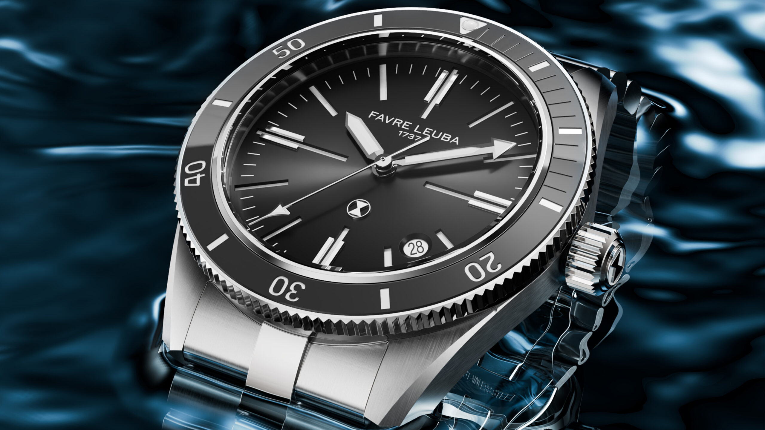 Favre-Leuba 1737 Deep Raider Renaissance 40 mm Swiss Automatic Dive Watch – 300M - Image 5