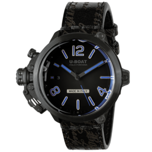 U-Boat Capsule 45mm PVD BK BL 8808 – Black PVD Steel Blue Dial Watch