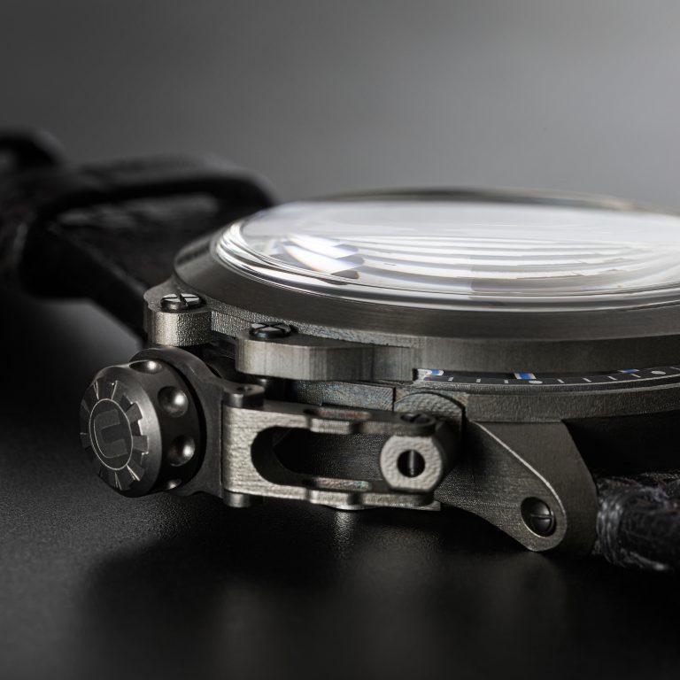 U-Boat Capsule 45mm PVD BK BL 8808 – Black PVD Steel Blue Dial Watch - Image 4