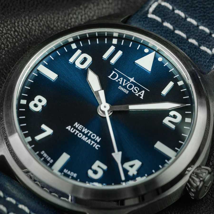 Davosa Newton Pilot Automatic 161.530.45 Swiss Pilot Watch 42mm – Clear & Bold Design - Image 2