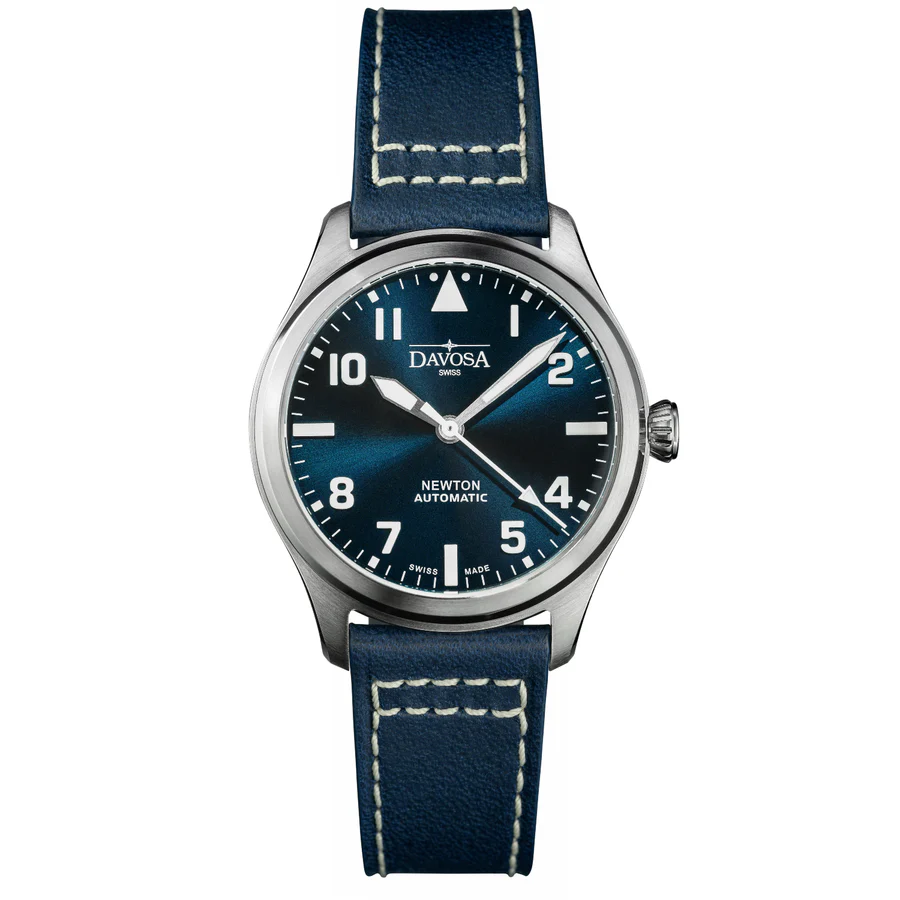Davosa Newton Pilot Automatic 161.530.45 Swiss Pilot Watch 42mm – Clear & Bold Design