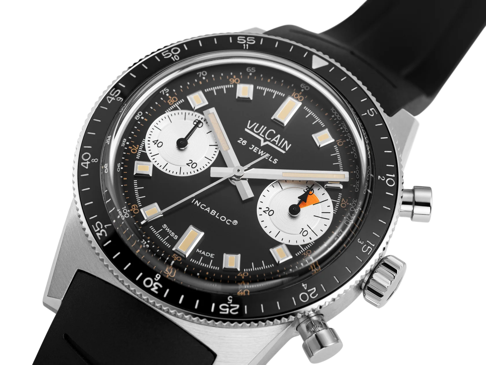 Vulcain Skindiver Chronograph – Swiss Automatic Dive Watch 200m (ETA 7753) - Image 3