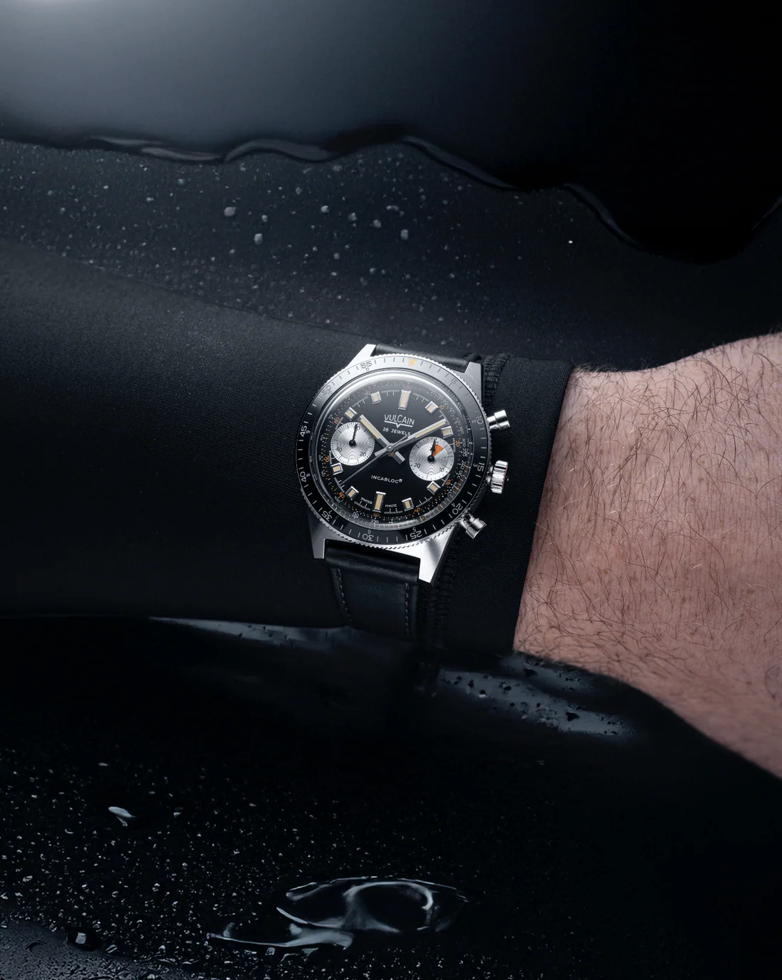 Vulcain Skindiver Chronograph – Swiss Automatic Dive Watch 200m (ETA 7753) - Image 4