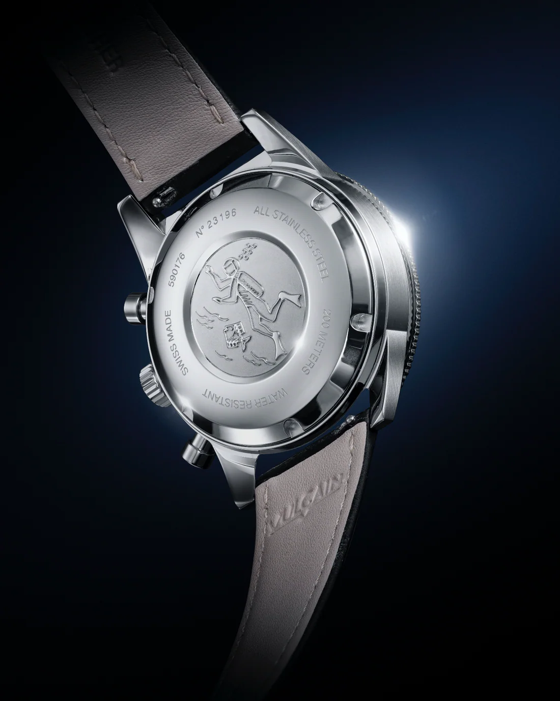 Vulcain Skindiver Chronograph – Swiss Automatic Dive Watch 200m (ETA 7753) - Image 7