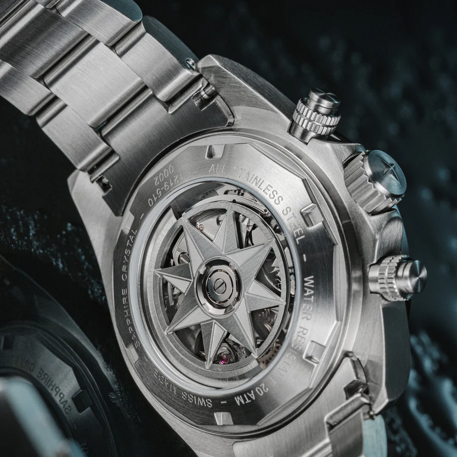 Davosa Ternos Professional Chronograph 161.543.50 Swiss Automatic Dive Chronograph 42mm 200M - Image 7