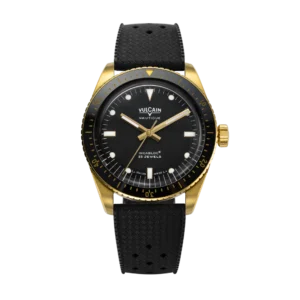 Vulcain Skindiver Nautique Gold Black – Swiss Made Automatic Dive Watch with ETA 2824