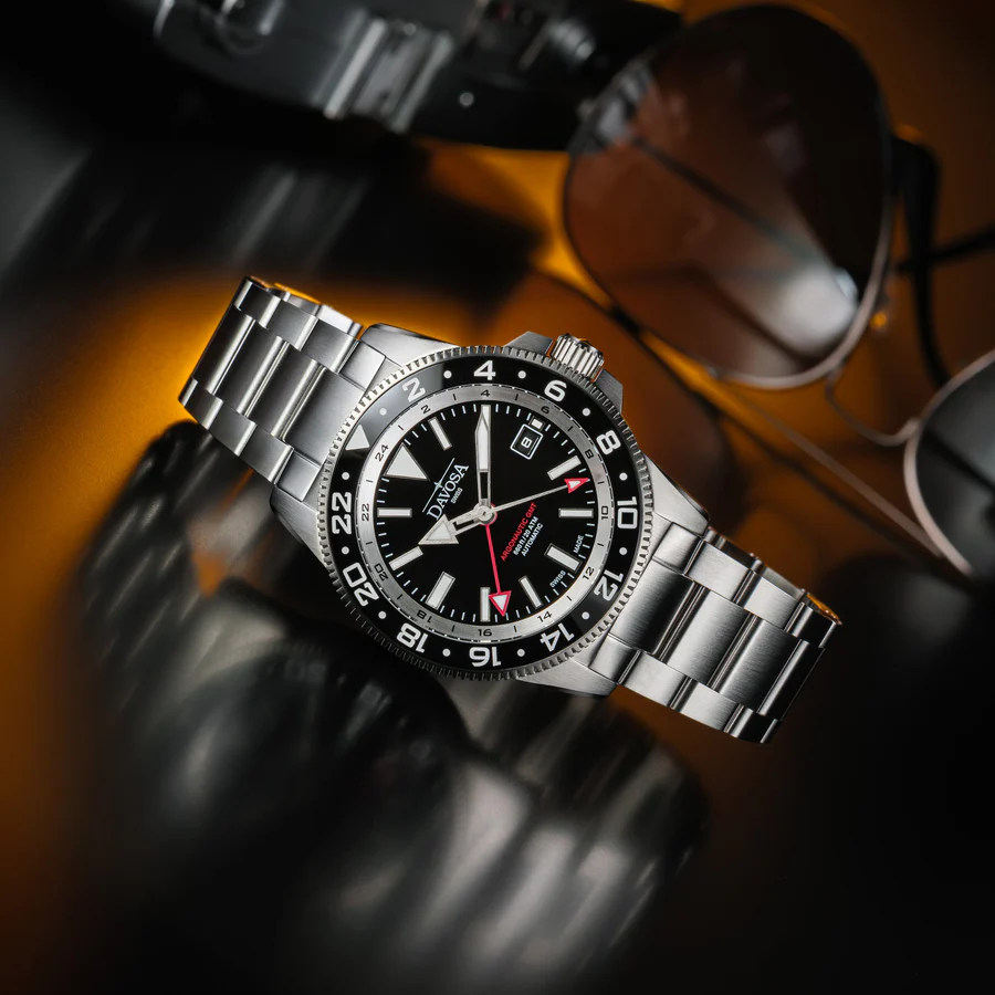 Davosa Argonautic World Traveller Ref. 161.542.50 – Swiss Automatic GMT Dive Watch 200m - Image 3