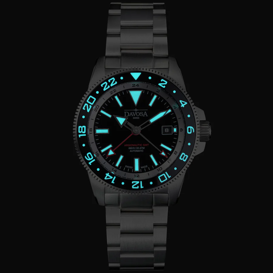 Davosa Argonautic World Traveller Ref. 161.542.50 – Swiss Automatic GMT Dive Watch 200m - Image 5