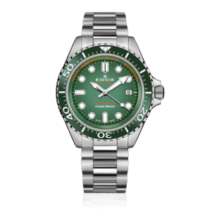 Edox Neptunian Grande Réserve Green 42mm Ref. 80801-3VM-VDN | 68H Swiss Diver