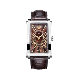 Cuervo y Sobrinos Prominente Icónico 1012.1TM – Tobacco Guilloché Dial Automatic Watch