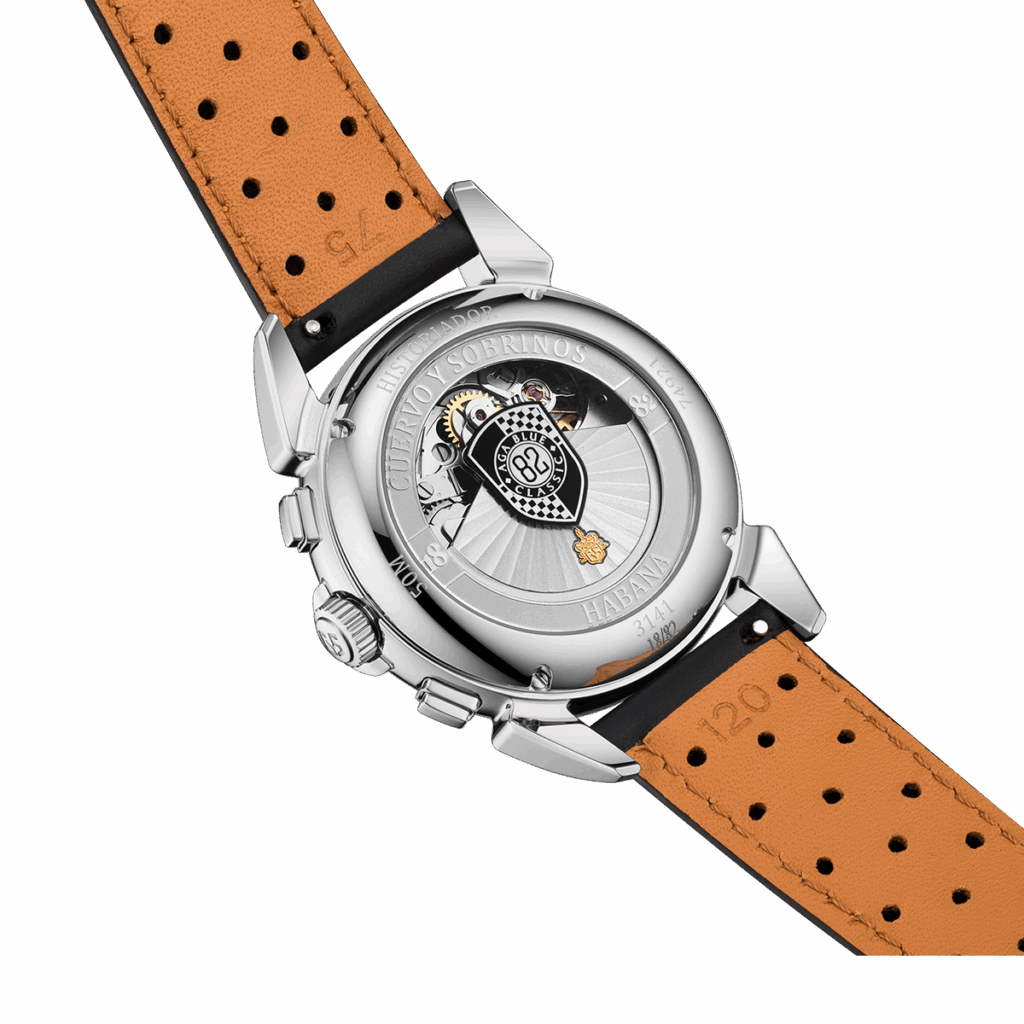 Cuervo y Sobrinos Chronograph Aga Blue Classic 3141.1AB | Cuban Racing Soul - Image 2