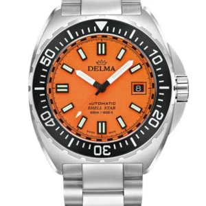 DELMA Shell Star Titanium Orange 41 mm Automatic Diver Ref. 32701.750.6.151