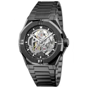 EPOS 3506 SK Ref. 3506.139.25.15.35 – Black Swiss Sport-Chic Skeleton Automatic Watch