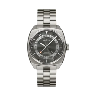 Fortis Vagabond V-40 Urban Shadow F6660004 – Titanium GMT with 18k White Gold Ring