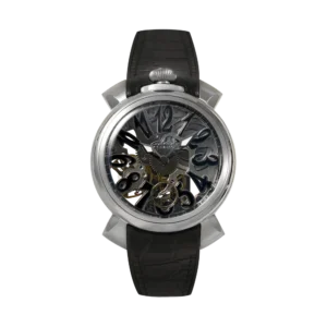 Gagà Milano Manuale 44 Skeleton – Ref. 4310SK01S0YLBK0 – Swiss Made Mechanical Watch