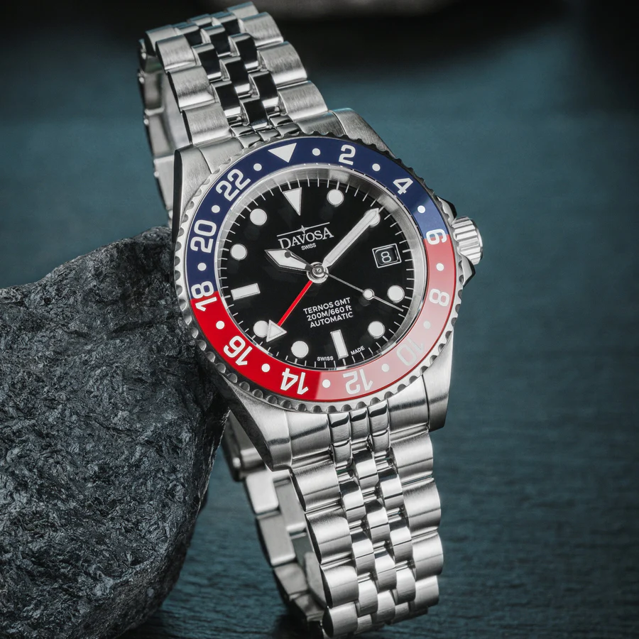 DAVOSA TERNOS GMT PEPSI REF. 161.563.06 – SWISS AUTOMATIC GMT WATCH 200M - Image 2