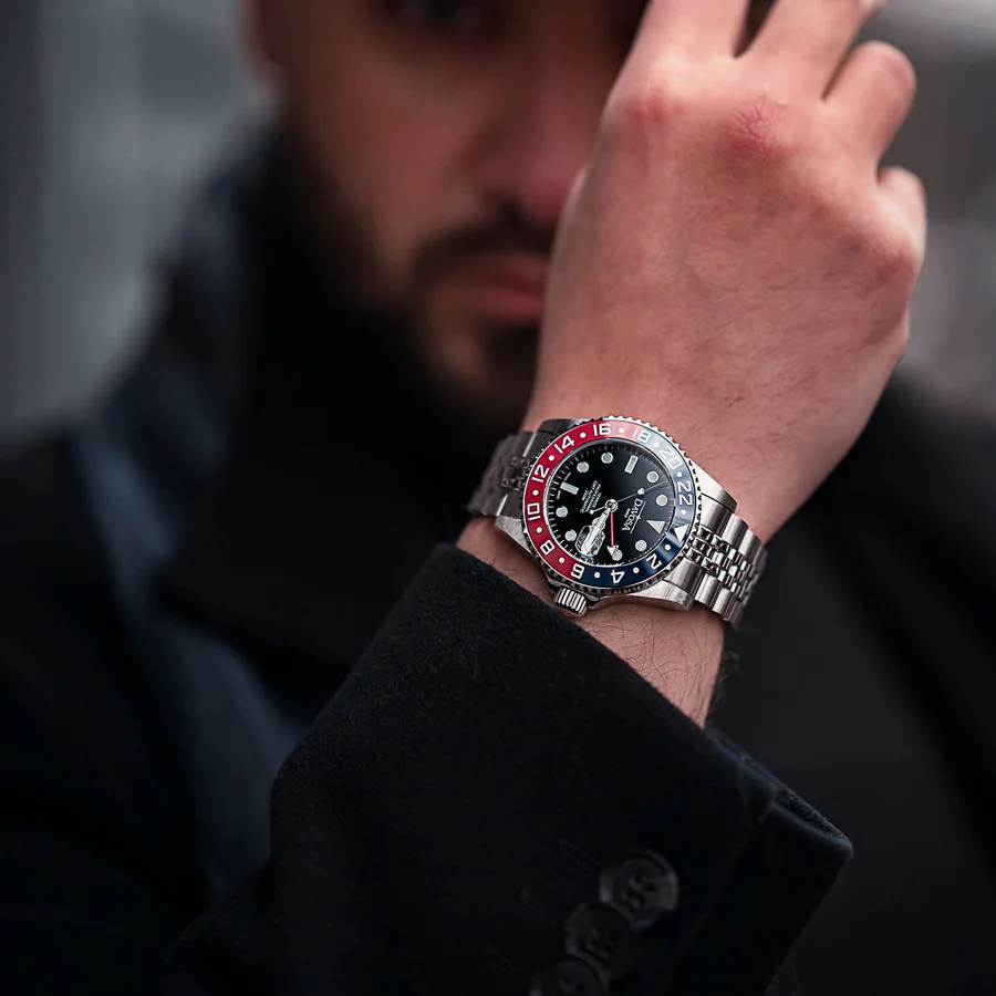 DAVOSA TERNOS GMT PEPSI REF. 161.563.06 – SWISS AUTOMATIC GMT WATCH 200M - Image 7