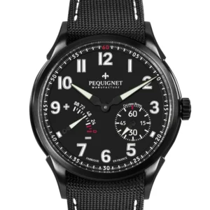 Pequignet Royale Titane Manufacture – Ref. 9033843 Black DLC Titanium • French Manufacture Calibre Royal® • 88-Hour Power Reserve