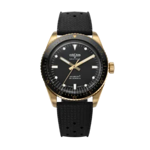 Vulcain Skindiver Nautique Bronze & Black 38 mm – Automatic Watch – Tropic Rubber – Ref. 662170A07.BNR200