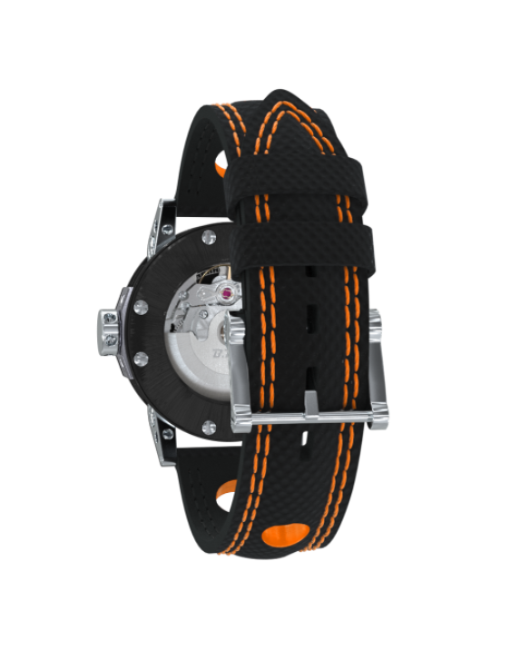 BRM V7-38 Black & Orange French Automatic Racing Watch - Image 4