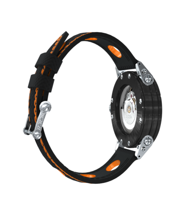 BRM V7-38 Black & Orange French Automatic Racing Watch - Image 5