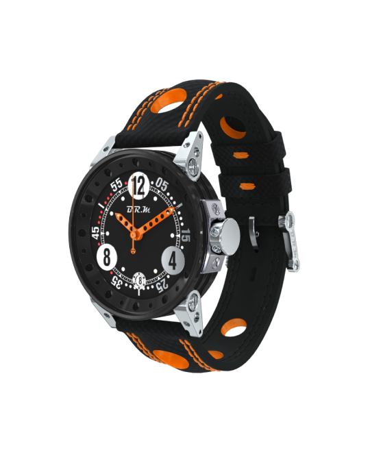 BRM V7-38 Black & Orange French Automatic Racing Watch