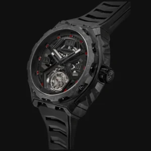 BLACKOUT XPE Tourbillon Black & Red Automatic Flying Tourbillon Carbon Watch – 42.5 mm