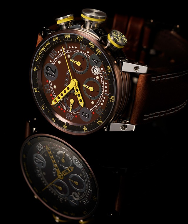 BRM V12-44 Chocolate Automatic Chronograph - Image 2