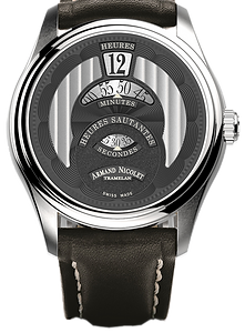 Armand Nicolet M02 Jumping Hour Ref. A746A-NR-P140NR2 Swiss Automatic Jumping Hour Watch – 41 mm