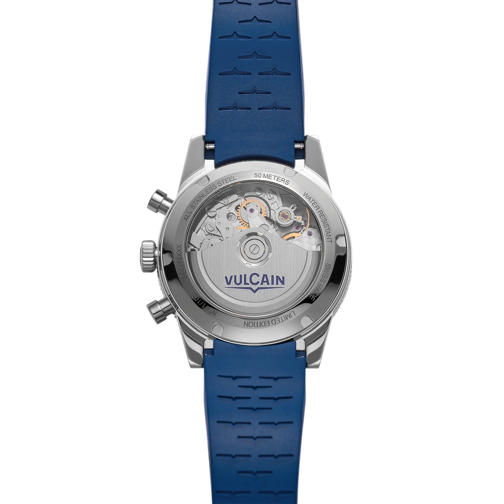 Vulcain Skindiver Chronograph Blue 39.7 mm – Ref. 590176B37.BAR258 - Image 4