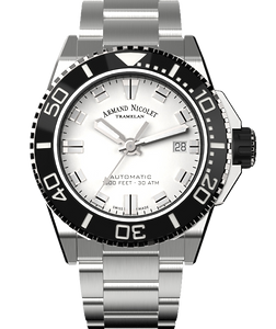 Armand Nicolet JS9 Date White Ref. A481AGN-AG-MA2481AA Swiss Automatic Dive Watch – 41 mm – 300 m