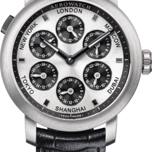 Aerowatch Renaissance A 51974 AA03 7 Time Zones 44 mm – Exceptional Swiss Mechanical Watch